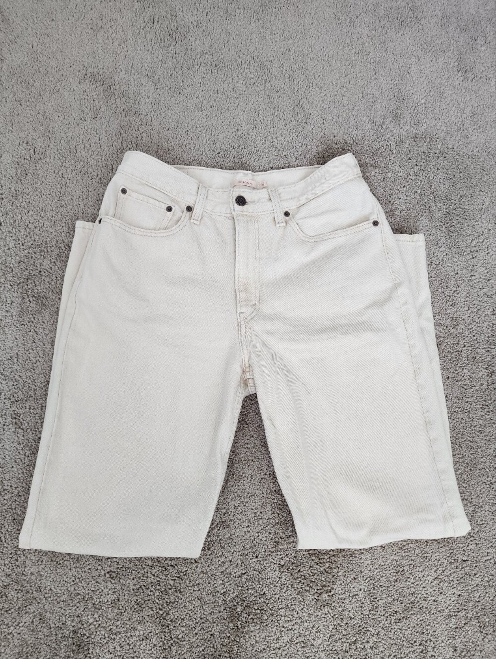 Levi's- 80s Mom Jeans-Cream/Hint of Yellow